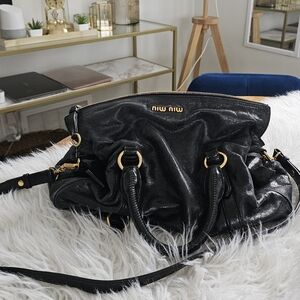 Miu Miu Black Leather Women's Bag